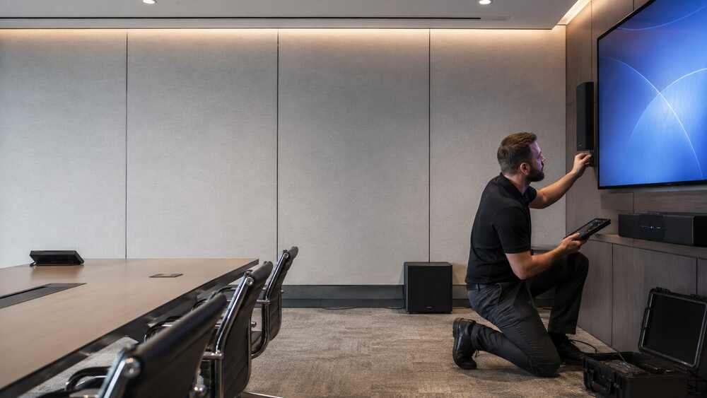 Audio Visual field service team using The AC People operations platform
