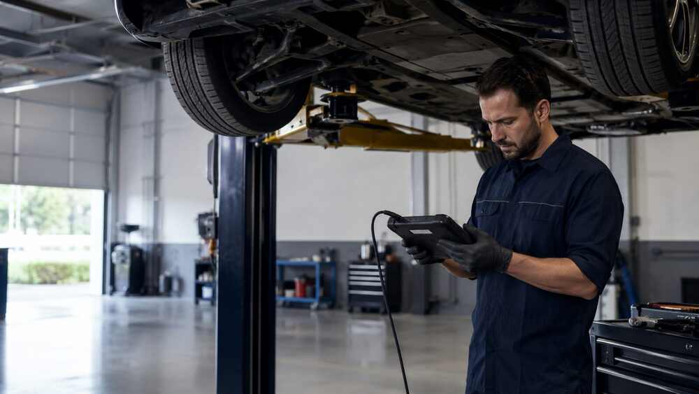 Automotive Repair & Mechanics field service team using The AC People operations platform